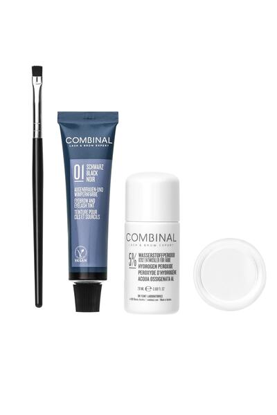 Combinal Kaş Ve Kirpik Vegan Boya Seti No:1 Black/siyah (15ML BOYA -20ML OKSİDAN)