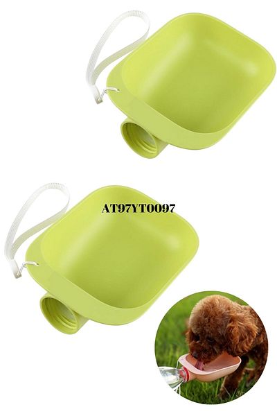 Buffer ® 2 Pieces Pets Plastic Washable Portable Water Bottle Connected Water Container