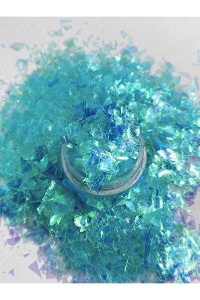 Sirius Hobi Epoksi Reçine Saphirre Blue Flakes Tırnak Makyaj Chunky Glitter 5...