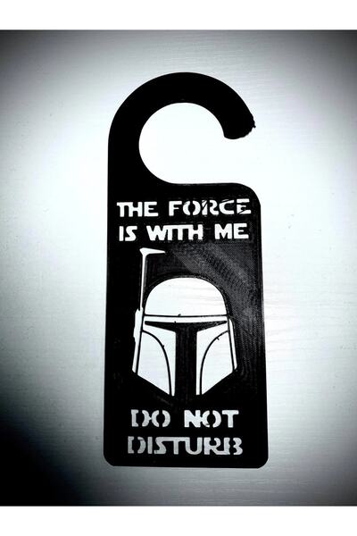 hayatvesanat علامة باب حرب النجوم "لا تزعج".