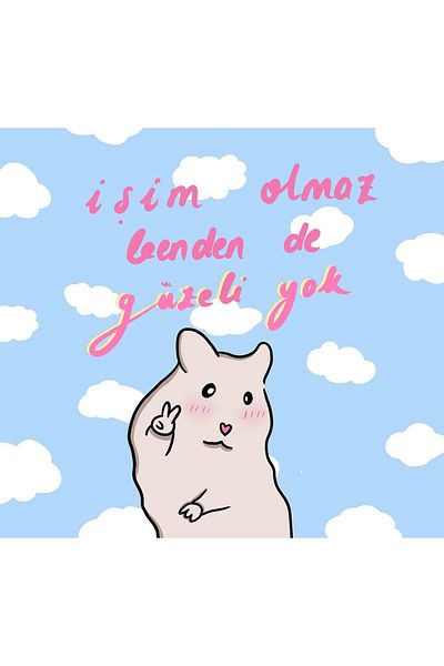 by ballı biocotton Humorous Cute Gift Tiny Throw Pillow 28x28 Digital Printing