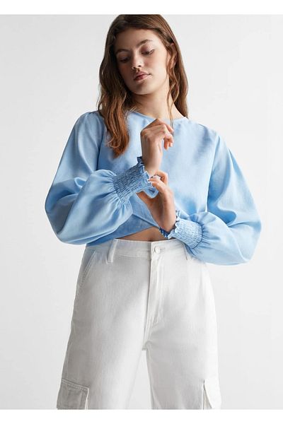 Mango Teen Bluză înfășurată