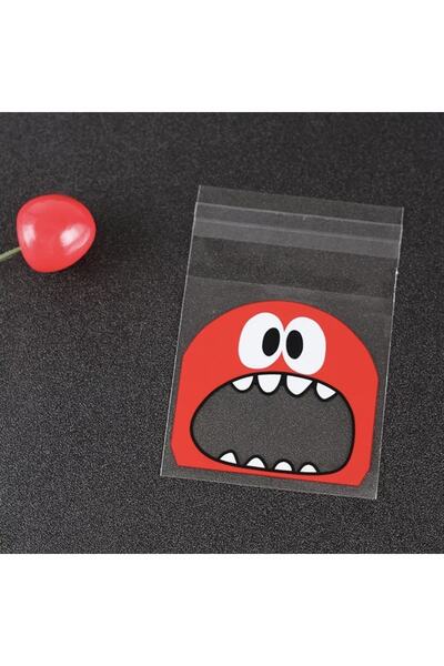 Genel Markalar Bantlı Şeffaf Desenli Poşet Opp 7x7 Cm 95 Adet