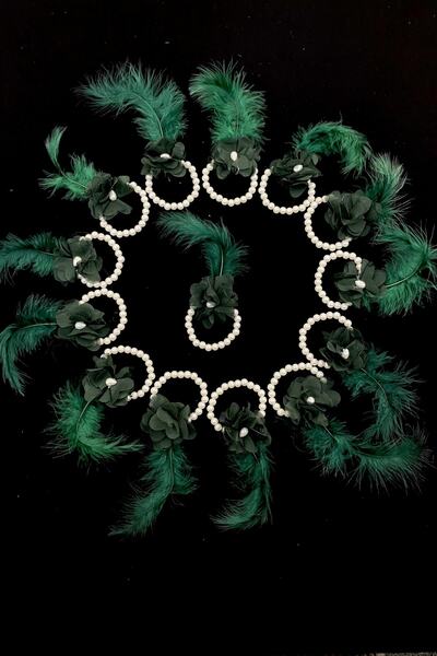 ZEYMERADE سوار وصيفة العروس باللون الأخضر الزمردي، العروس لتكون، حفلة البكالو...