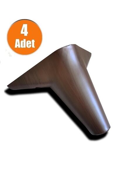 Genel Markalar MODA Konik 12 Cm Mobilya Baza Koltuk Puf Ayak Kanepe Ayağı (4 ...