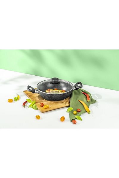 BALLARİNİ Vipiteno Shallow Pot| Aluminum| 24cm