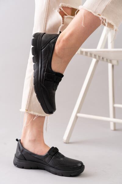 YADE MODA Справжня шкіра, повністю ортопедична, спеціальна внутрішня конструкція, підошва з петлею, жіночі спортивні балетки