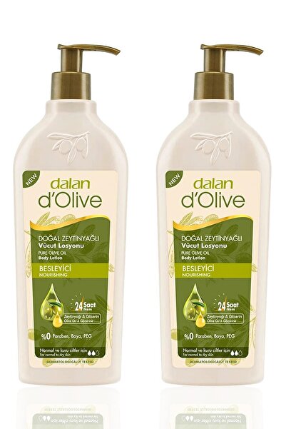 Dalan D Olive 400 Ml Natural Olive Oil Body Lotion - 2 Pieces