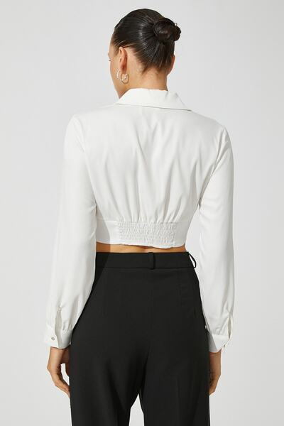 Koton Dámská šedobílá košile 3WAK60173UW