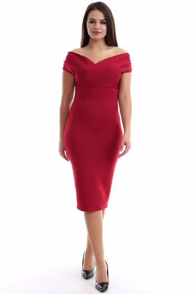 Rokka Moda Boat Neck Fish Dress