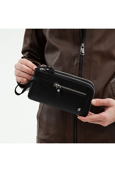 Tamer Tanca Men's Leather Portfolio Bag 301 8127 Erk Prtfy