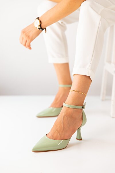 Lİmar Shoes Bağlamalı Stiletto Sivri Burun Kadın Topuklu Ayakkabı