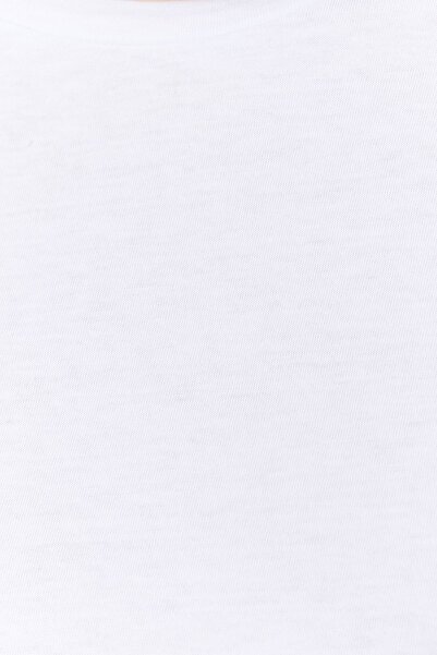 Trendyol Collection Černo-bílé 2 balení 100% bavlna Crop Crew Pletené tričko TWOSS20TS1480