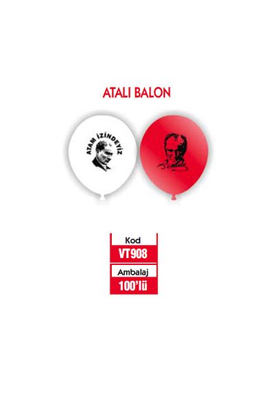 Vatan Balloon My Father Is Permission 100 Pieces Vt908