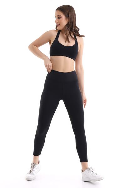 Winmoda34 Women's High Waist Corseted Wide Belt Soft Tights