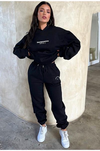 AFROG Y M Black Women Sweatsuits Styles Prices Trendyol