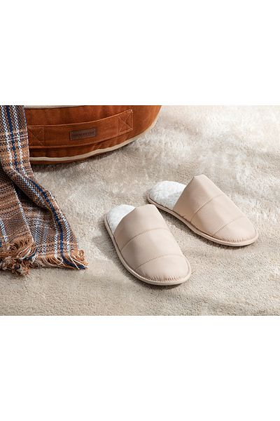 English Home Γυναικείες παντόφλες σπιτιών Fly Dark Beige