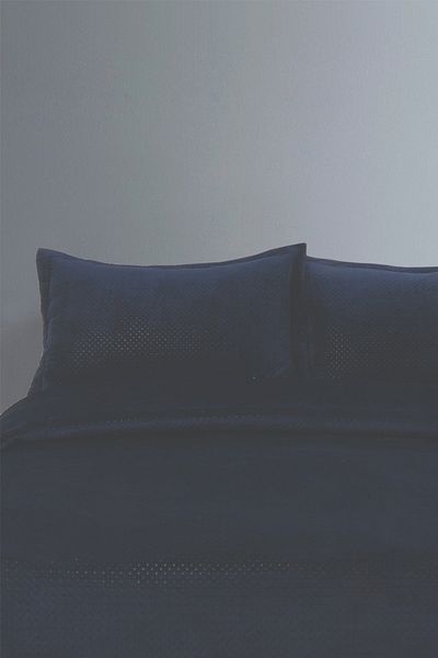 ZEBRACASA Scala Navy Blue Double Bedspread Set