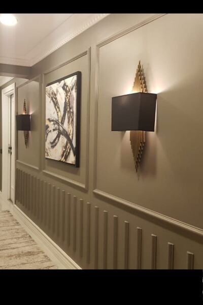 deco master Dekoratif Boyanabilir Hazır Kesim Koridor Çıtası