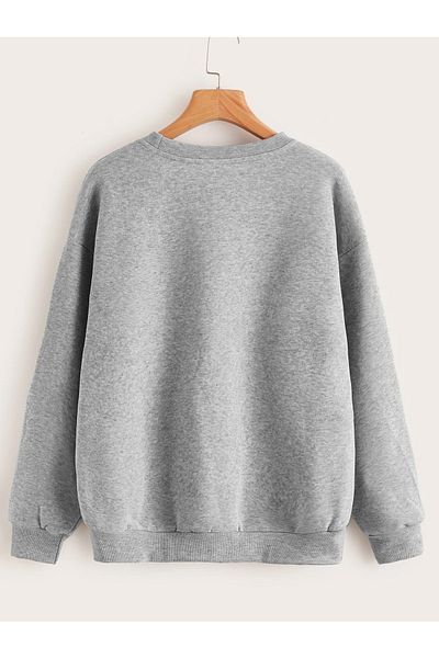 DAXİS Sportwear Company Unisex φούτερ με στάμπα με λαιμόκοψη