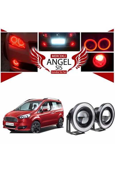 STS Oto Aksesuar Ford Tourneo Courier Uyumlu, Universal Mercekli Led Angel Si...