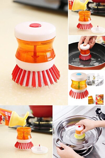 BİTERSE Четка за миене на съдове с дозатор за препарат Четка за съдове