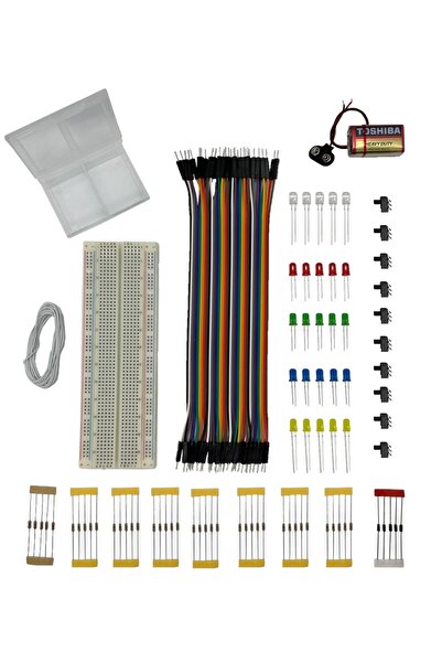 Arduino Projeleri Elektronik Başlangıç Seti Elektronik Set-1 / 125 Parça Elektronik Malzemeler