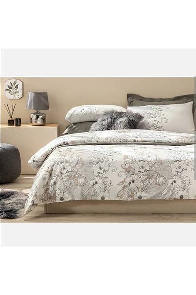English Home Set cuvertură de pilota Florent Bumbac 160x220 Cm Gri