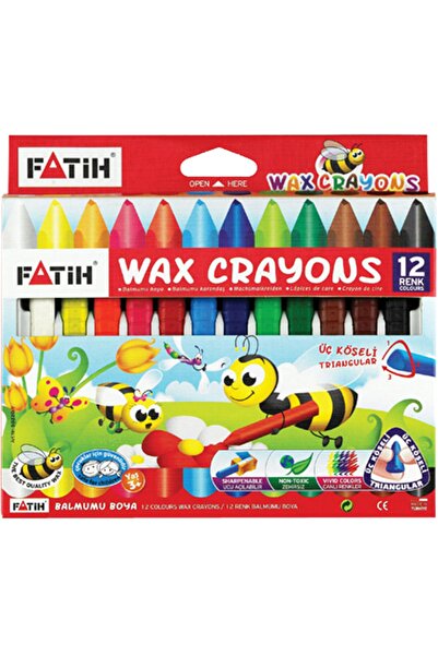 Fatih Mum Pastel Boya Wax Crayon Jumbo 12 Renk 50220