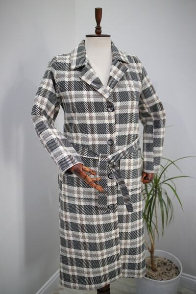 MİSGALA Kışlık Kareli Desen Kap