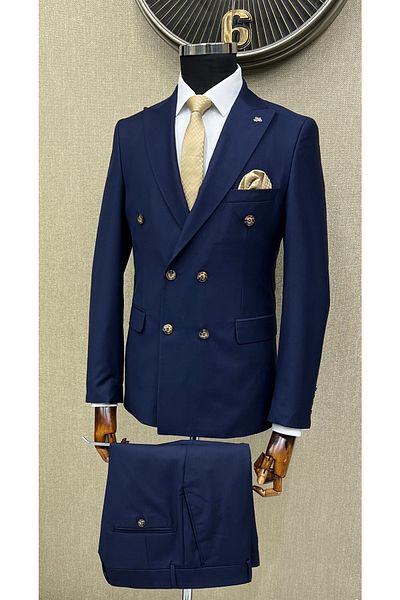 Terziayhan Costum la două piepturi Slim Fit Set complet