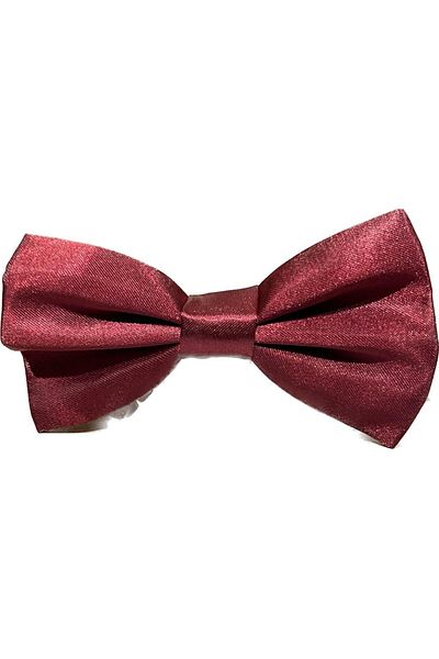 HAYTA Papion Copii Satin Papion Copii Roșu Claret 1 an-14 ani