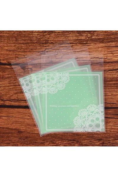 OzanTuhafiye Banded Transparent Patterned Bag Opp 7x7 Cm 95 Pieces