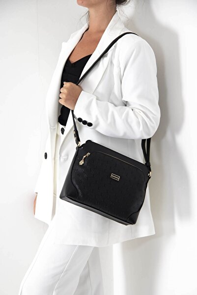 Silver Polo Kadın Çapraz Çanta 364 M46 4352 Siyah Mat Siyah