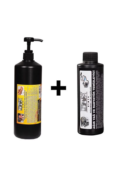 Dtx Kimya Hand Cleaning Cream (Soap) with Pumice (Safing) 1 Kg & Alcoholic Intercooler Cleaning Liquid 1 Lt
