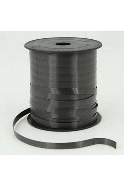 san 8 mm Flat Strip 200 m Black Raffia