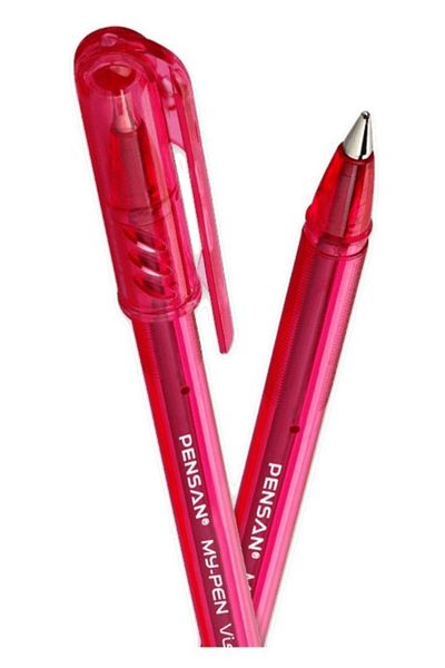 Pensan My-pen Ballpoint Pen 1 Mm 25 Pack - Red