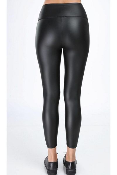 Çilek Accessories Colanți termici din piele Black Miracle de damă