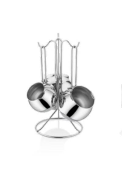 İNTER CELİK Mercan Cezve Takımı Sade