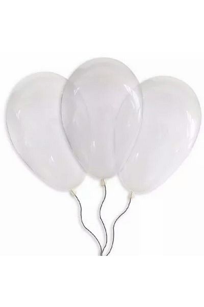 Party Balonevi Transparent 100 Pieces 12 Inch Balloons