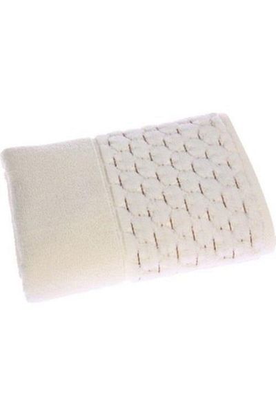 Özdilek Adria Cream Towel Ozdilek - Heart Embroidered, 50X90Cm