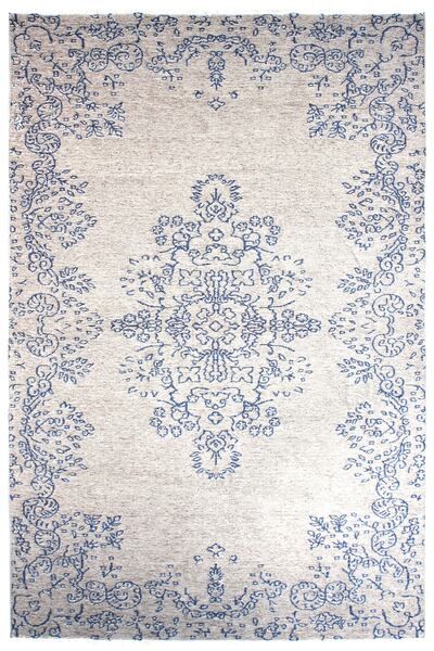 MYHOME HALI Moretti Side Gri Mavi Yıkanabilir Çift Taraflı Dokuma Klasik Halı