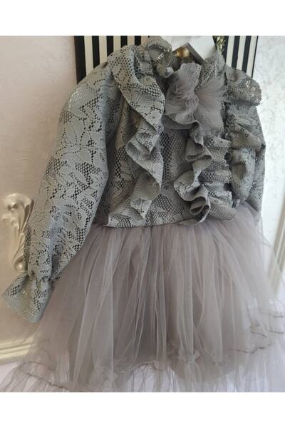 Tozpembebaby Baby Girl Gray Dress
