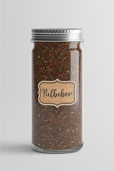 TUGİBU Spice Jar Spice Jar Sticker A4s110