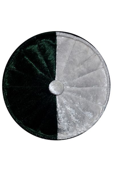 şahinbak Green White Velvet Skullcap, Green Fes, White Hat, Green Beret, Skullcap, Green Skullcap T090