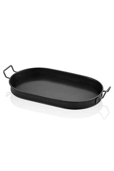 The Mia Black Tray - 66X32 cm