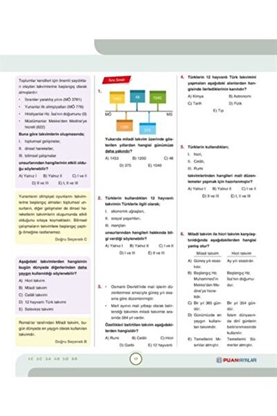 Puan Yayınları Puan - 9.sınıf Tarih Kök Konu Anlatımlı