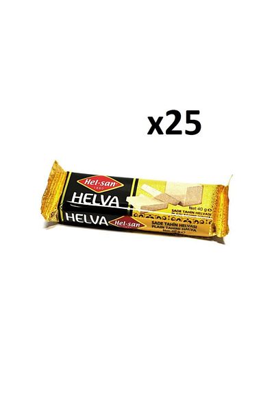 HELSAN Plain Halva 40 Gr X 25 Pieces