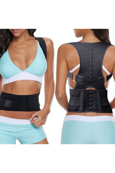 Ankaflex Women Men Magnetic Upright Durus Corset Upright Stand Phyphosis Scoliosis Treatment