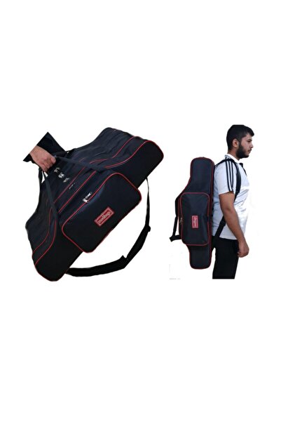 modibags Siyah 135cm 4 Gözlü Lüx Olta Çantası